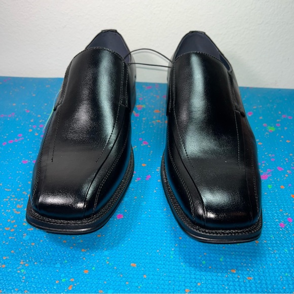 Brand new JF j.Ferrar Dash black slip on casual shoes faux leather size 11W & 9W - Picture 3 of 11